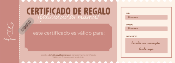 Certificado de Regalo